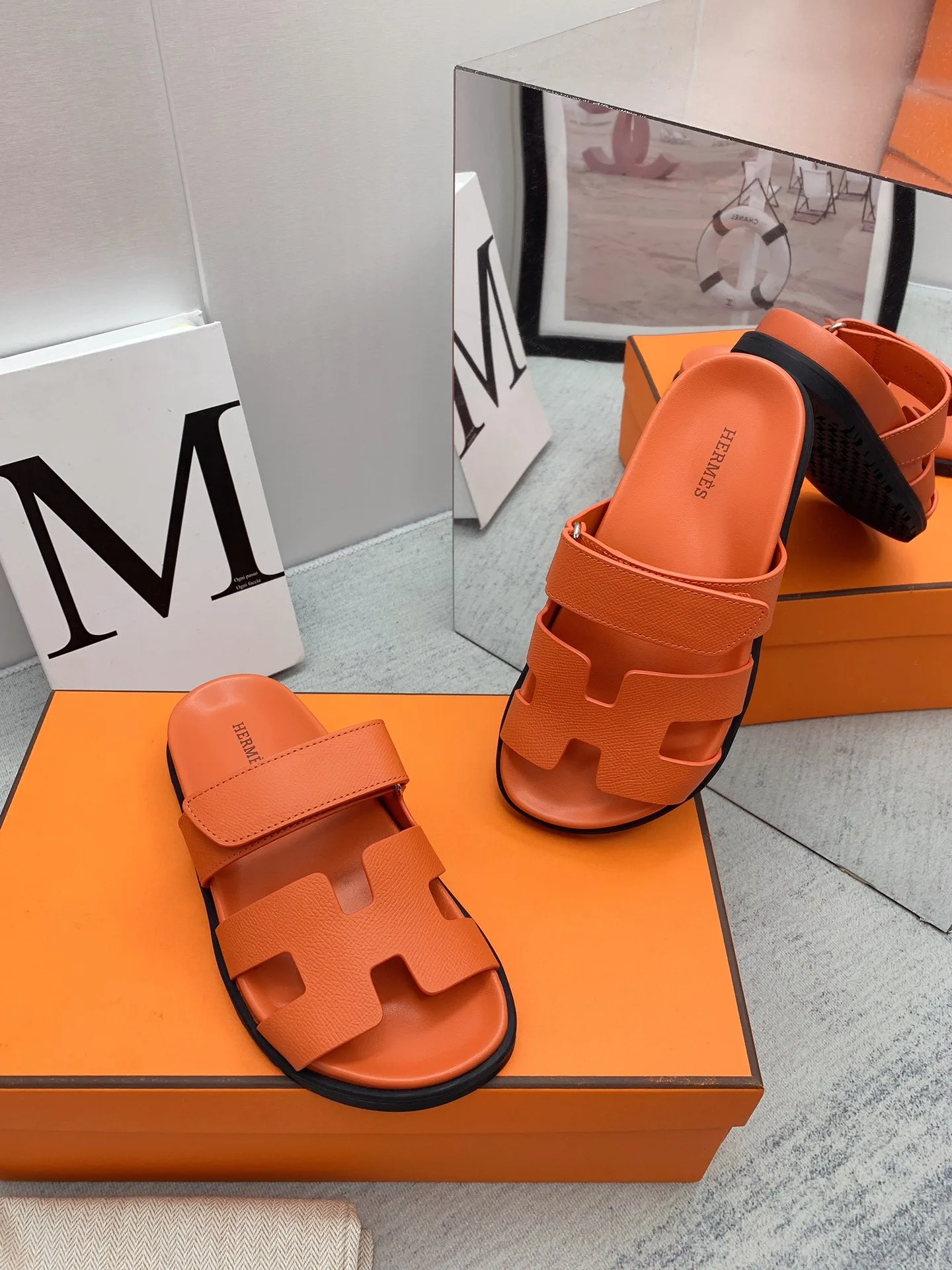 Hermes Chypre Sandal Orange - Image 2