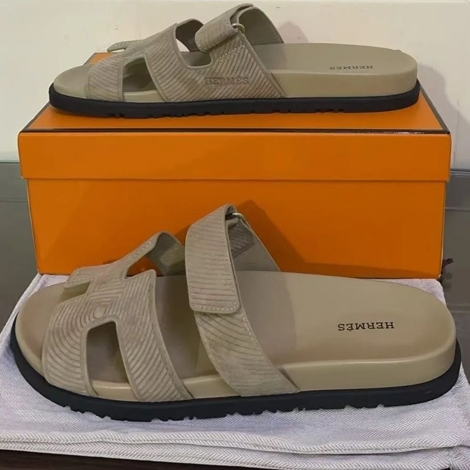 Hermes Chypre Sandal Dark Grey - Image 6
