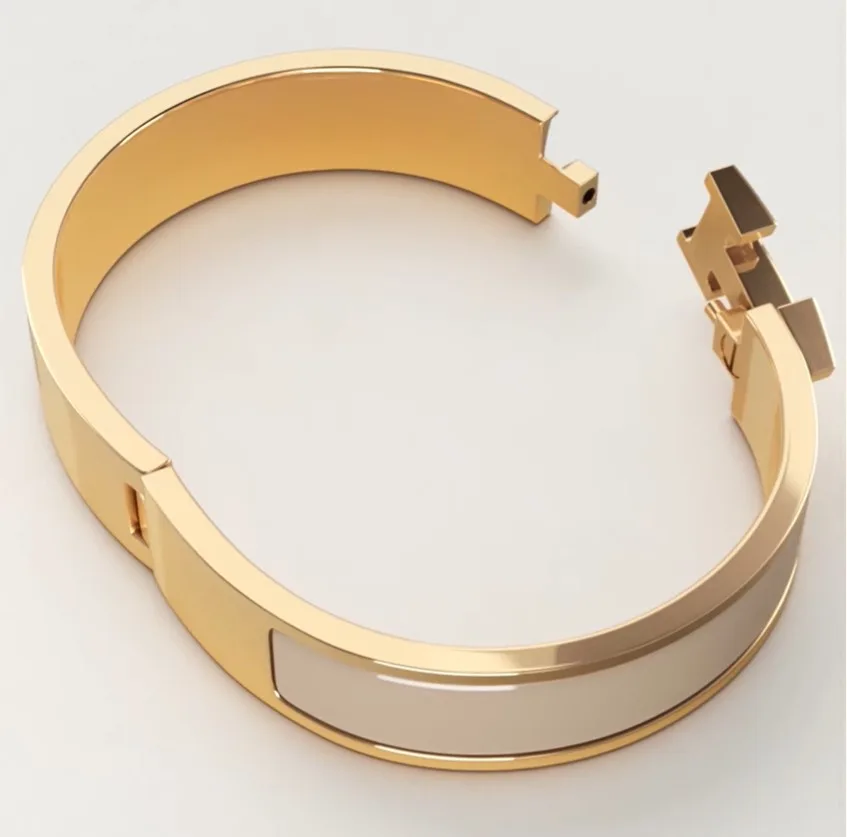 Hermes Clic H Bracelet Marron Glace Gold Hardware 19PM - Image 4