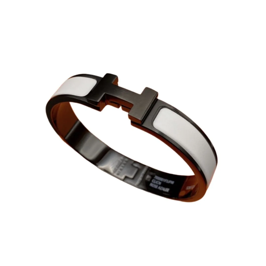 Hermes Clic Hh Bracelet White