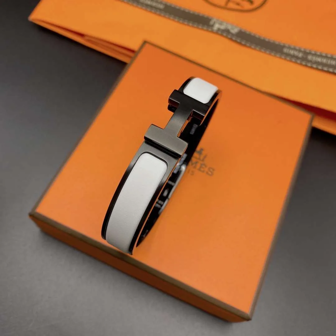Hermes Clic Hh Bracelet White - Image 7