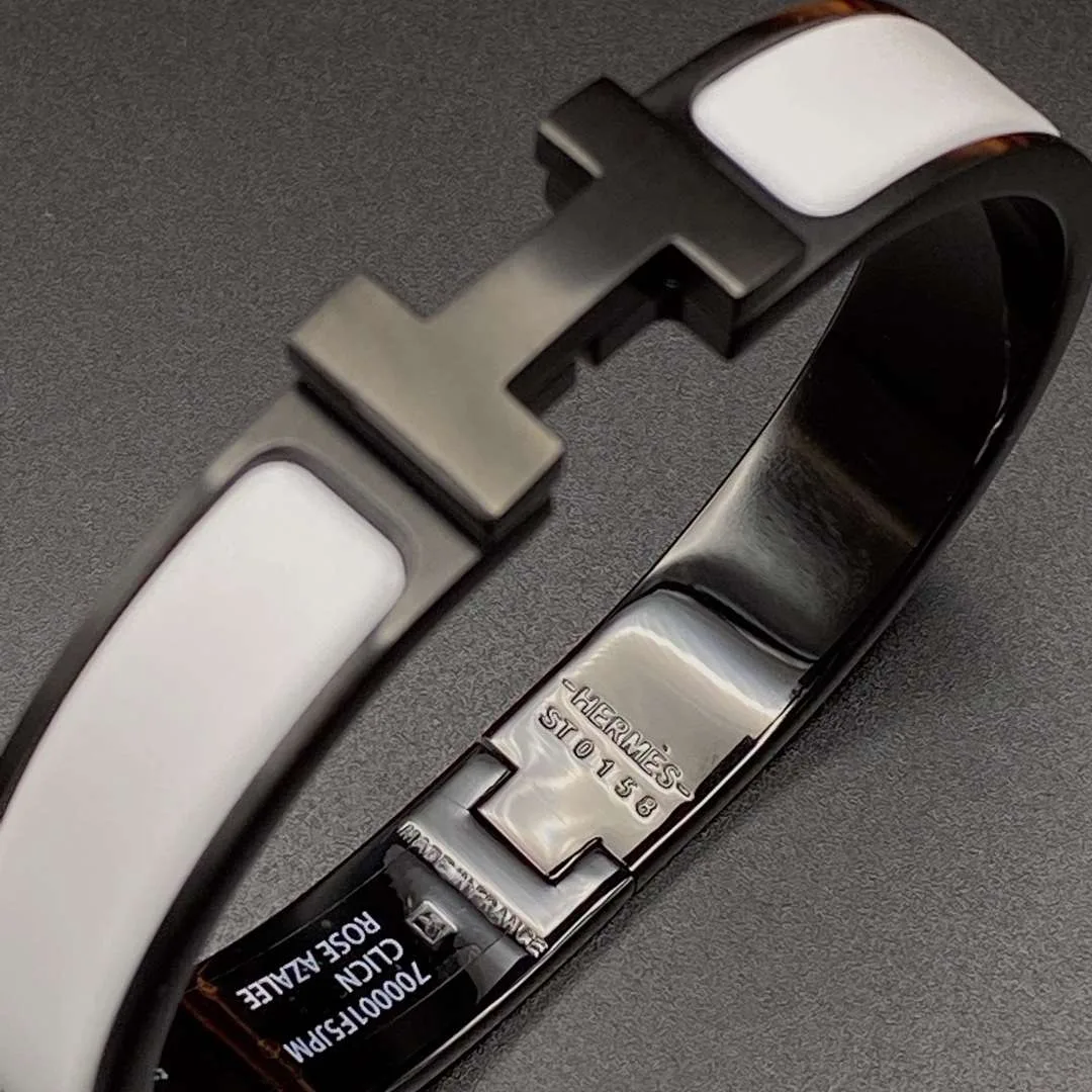 Hermes Clic Hh Bracelet White - Image 5