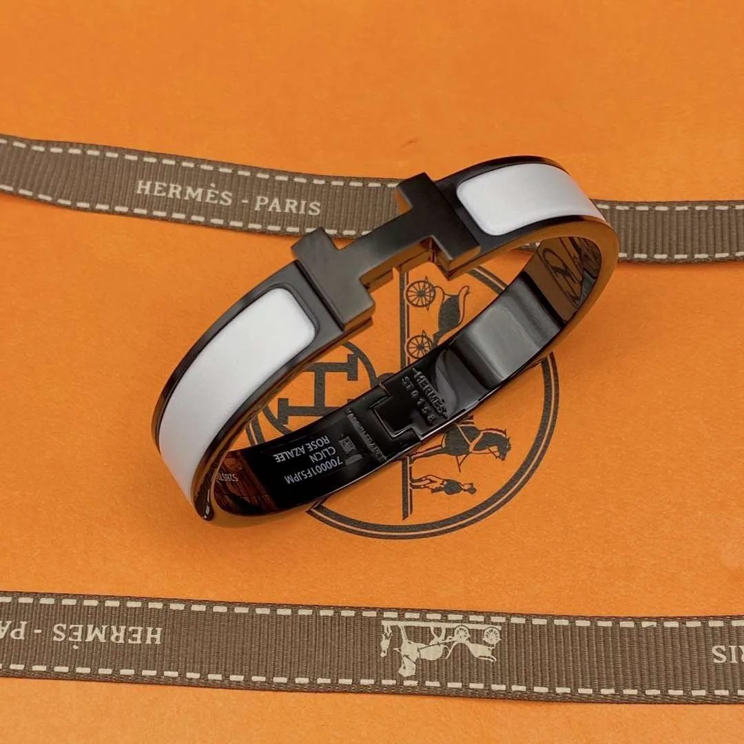 Hermes Clic Hh Bracelet White - Image 4