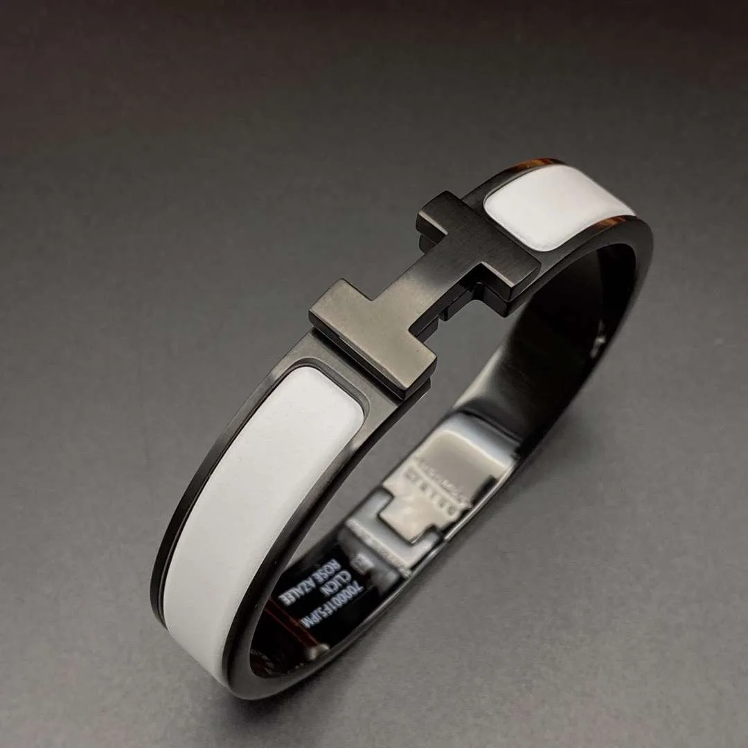 Hermes Clic Hh Bracelet White - Image 3