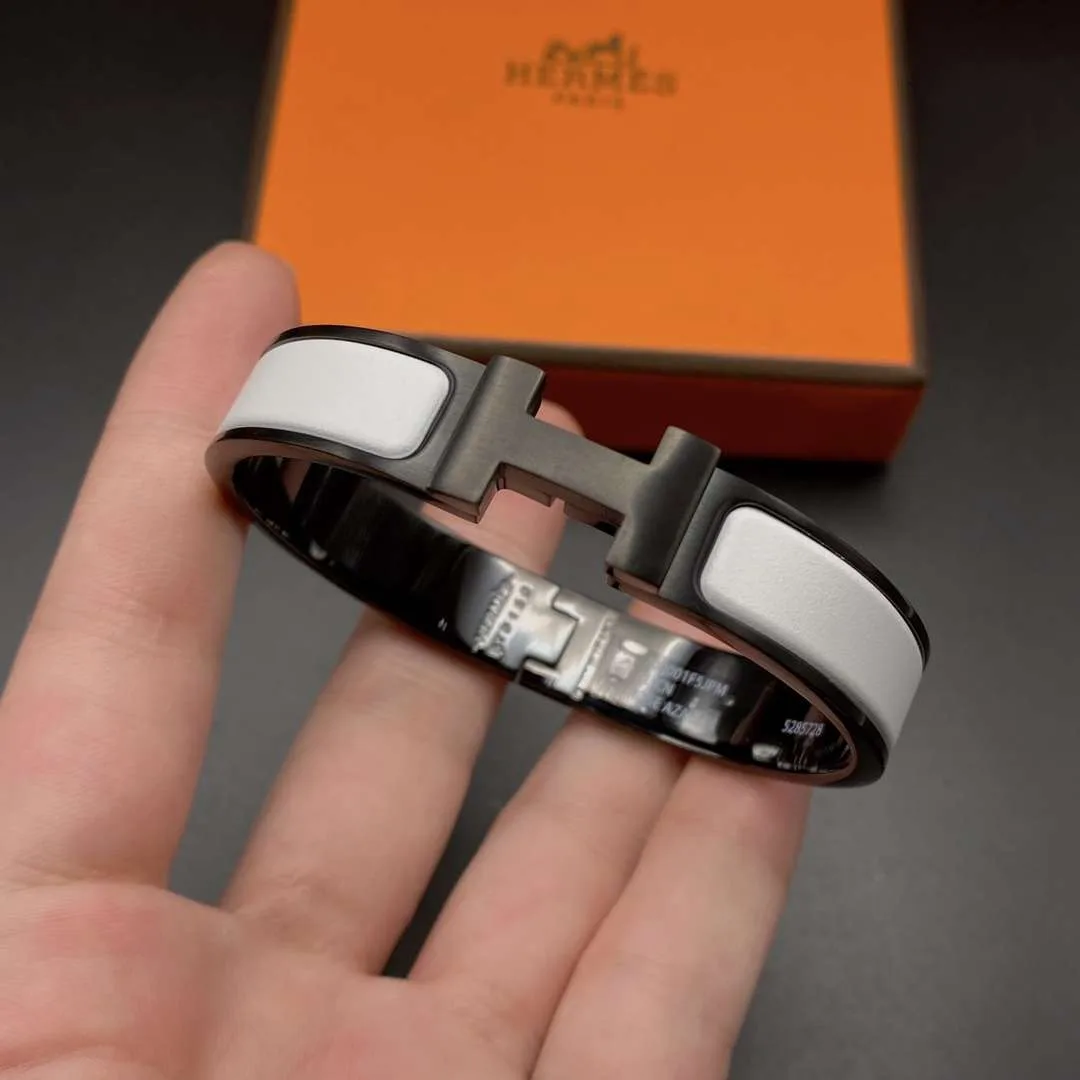 Hermes Clic Hh Bracelet White - Image 2