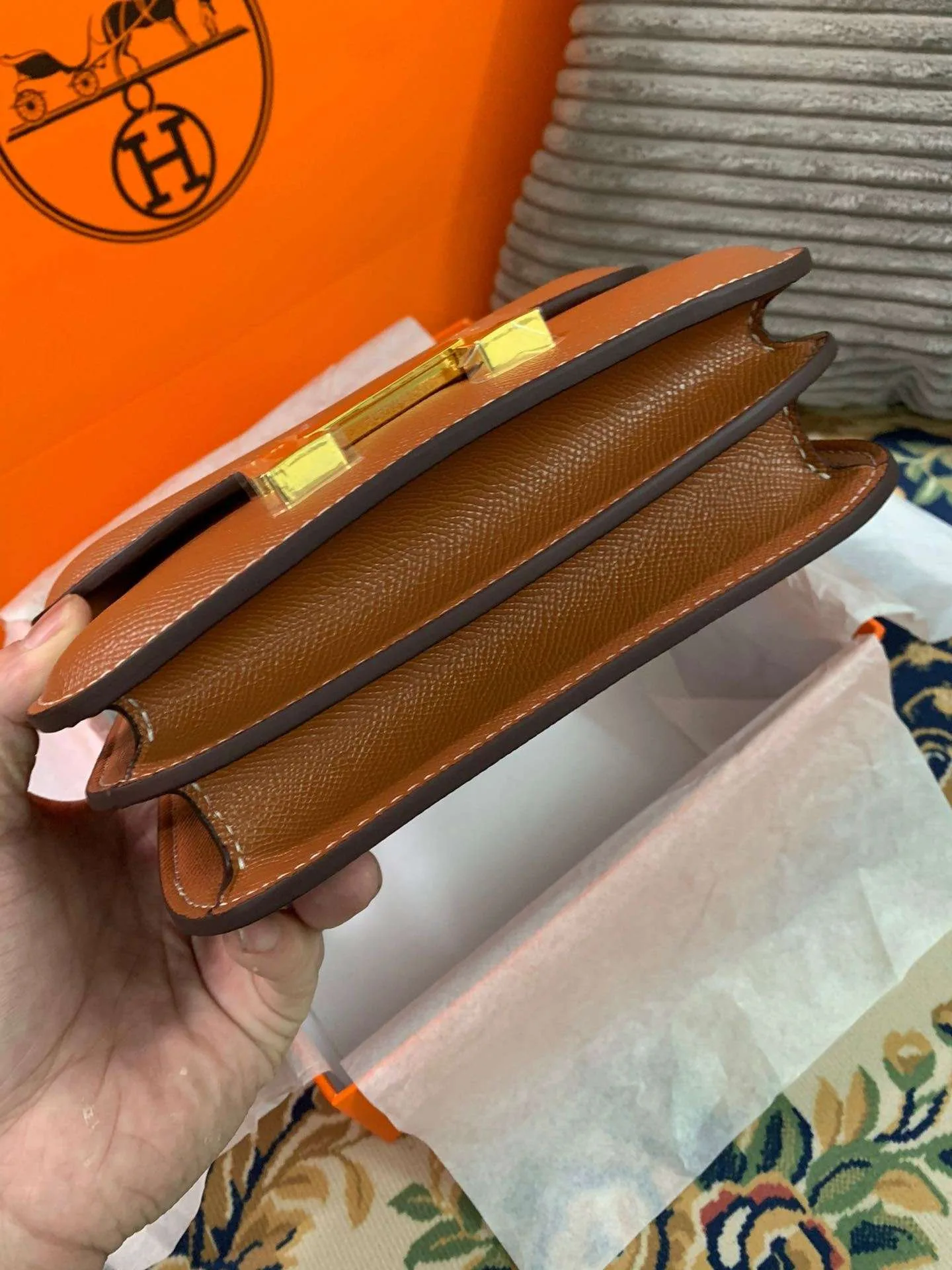 Hermes Constance Black/Brown/Khaki Green/White / - Image 27