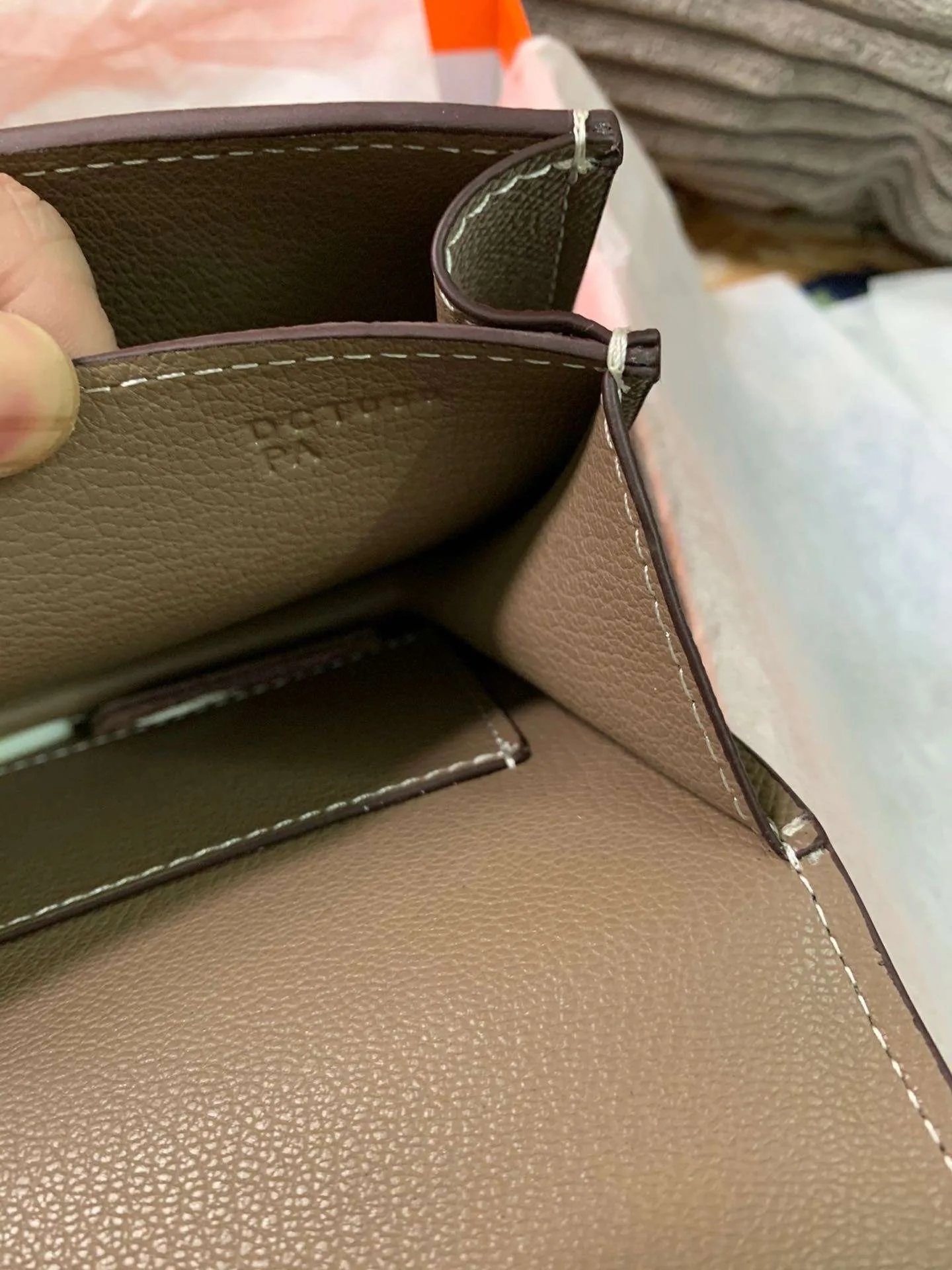 Hermes Constance 18 Crossbody Bag / Khaki Green Gold Hardware - Image 7