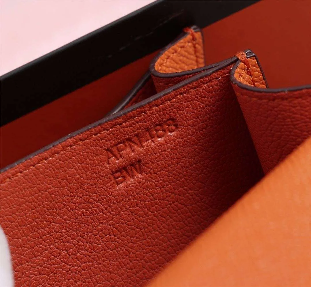 Hermes Constance 18 Crossbody Bag / Orange Gold Hardware - Image 8