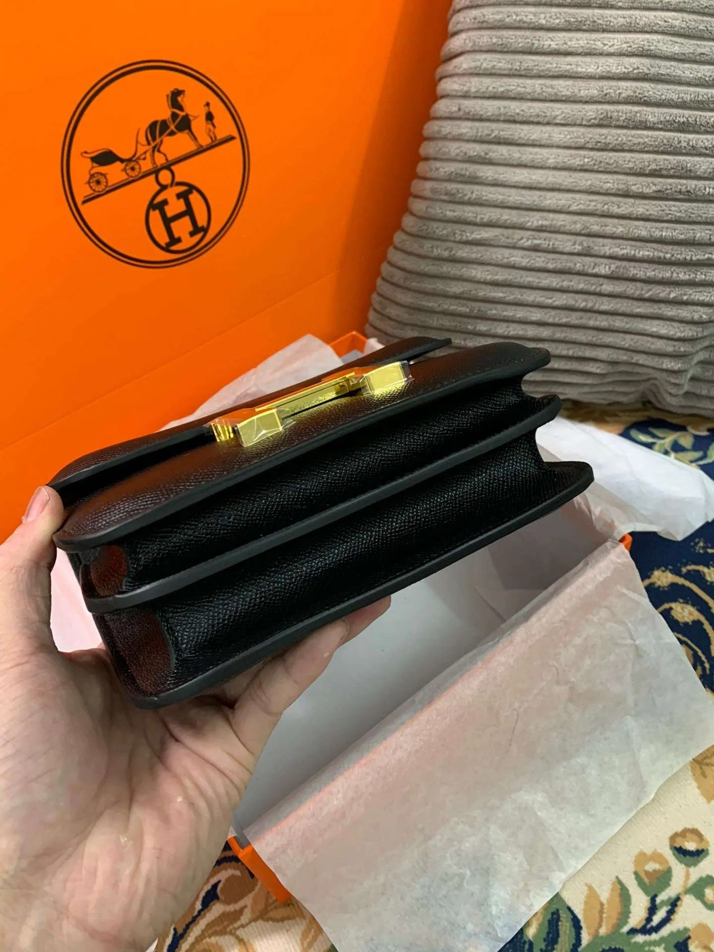 Hermes Constance Black/Brown/Khaki Green/White / - Image 39