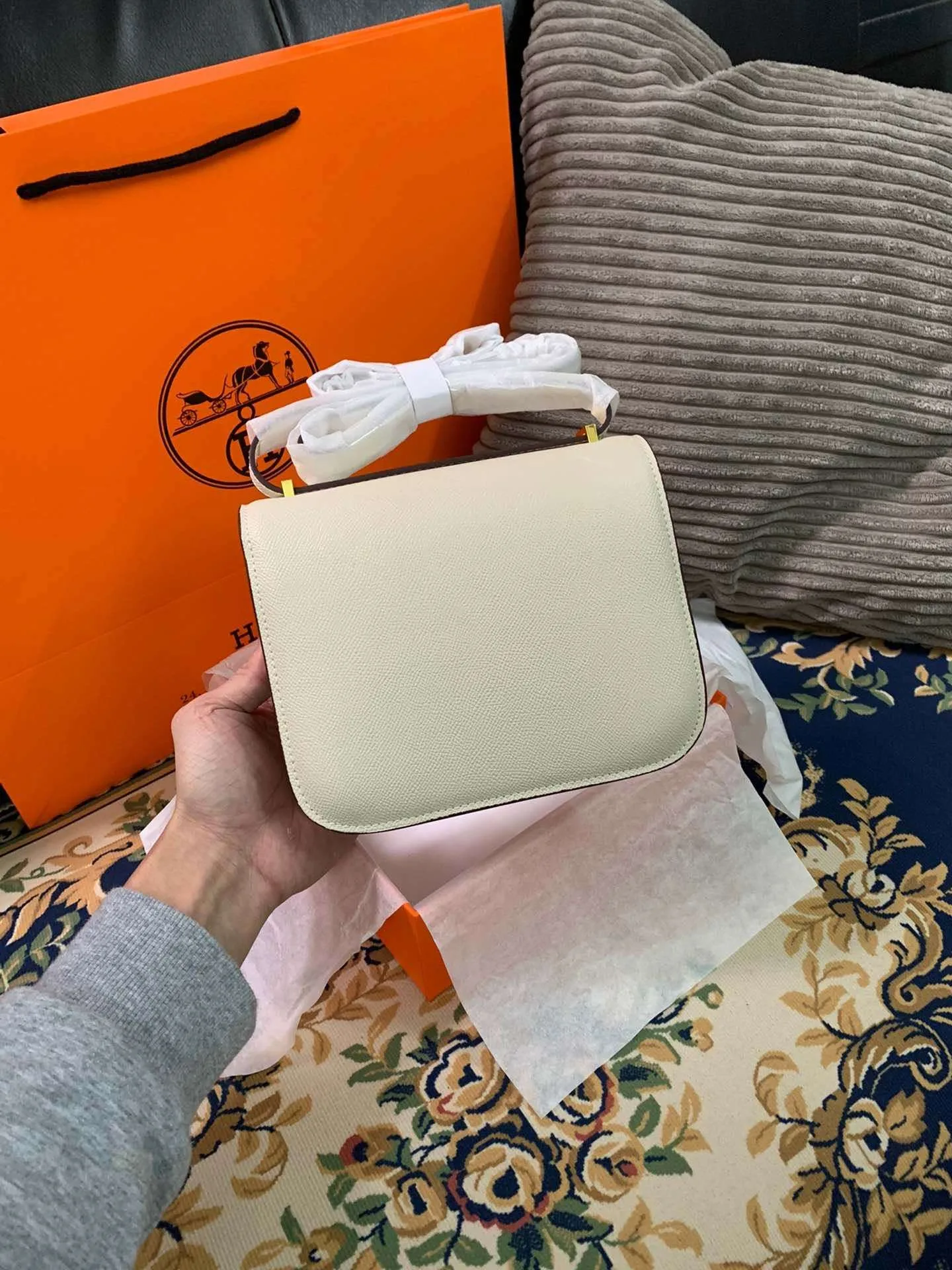 Hermes Constance Black/Brown/Khaki Green/White / - Image 4