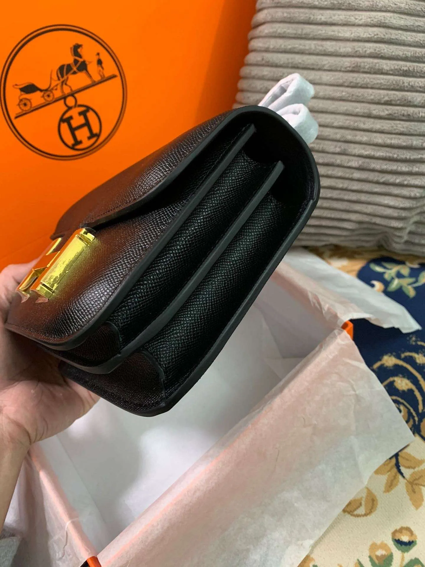 Hermes Constance Black/Brown/Khaki Green/White / - Image 38