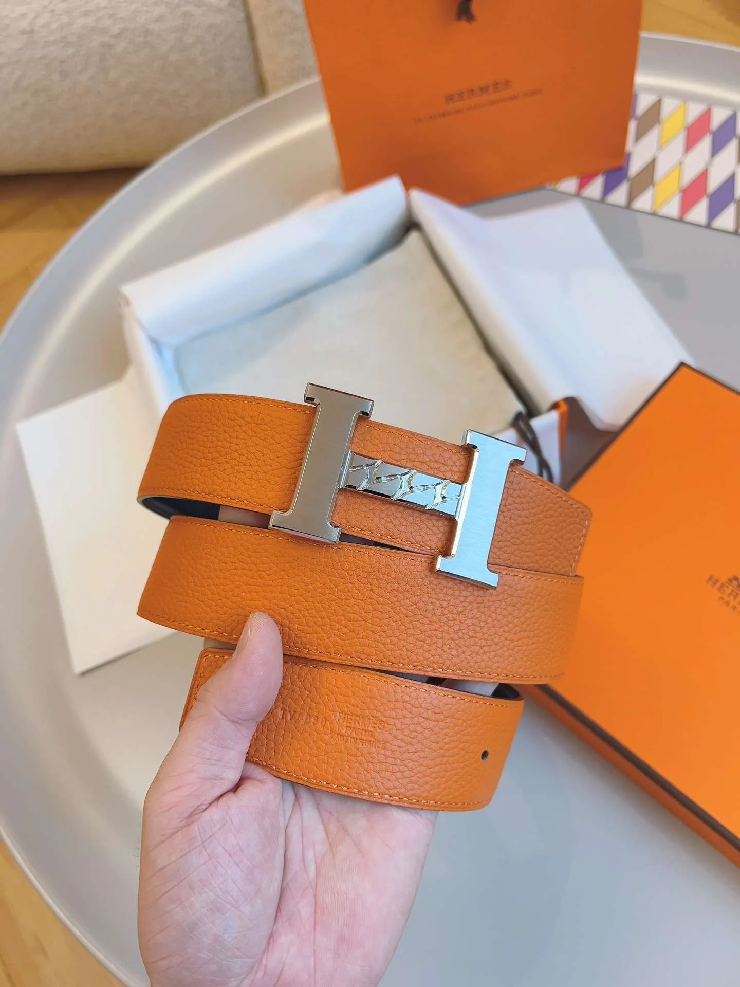 Hermes Constance Belt Buckle Brown - Image 4