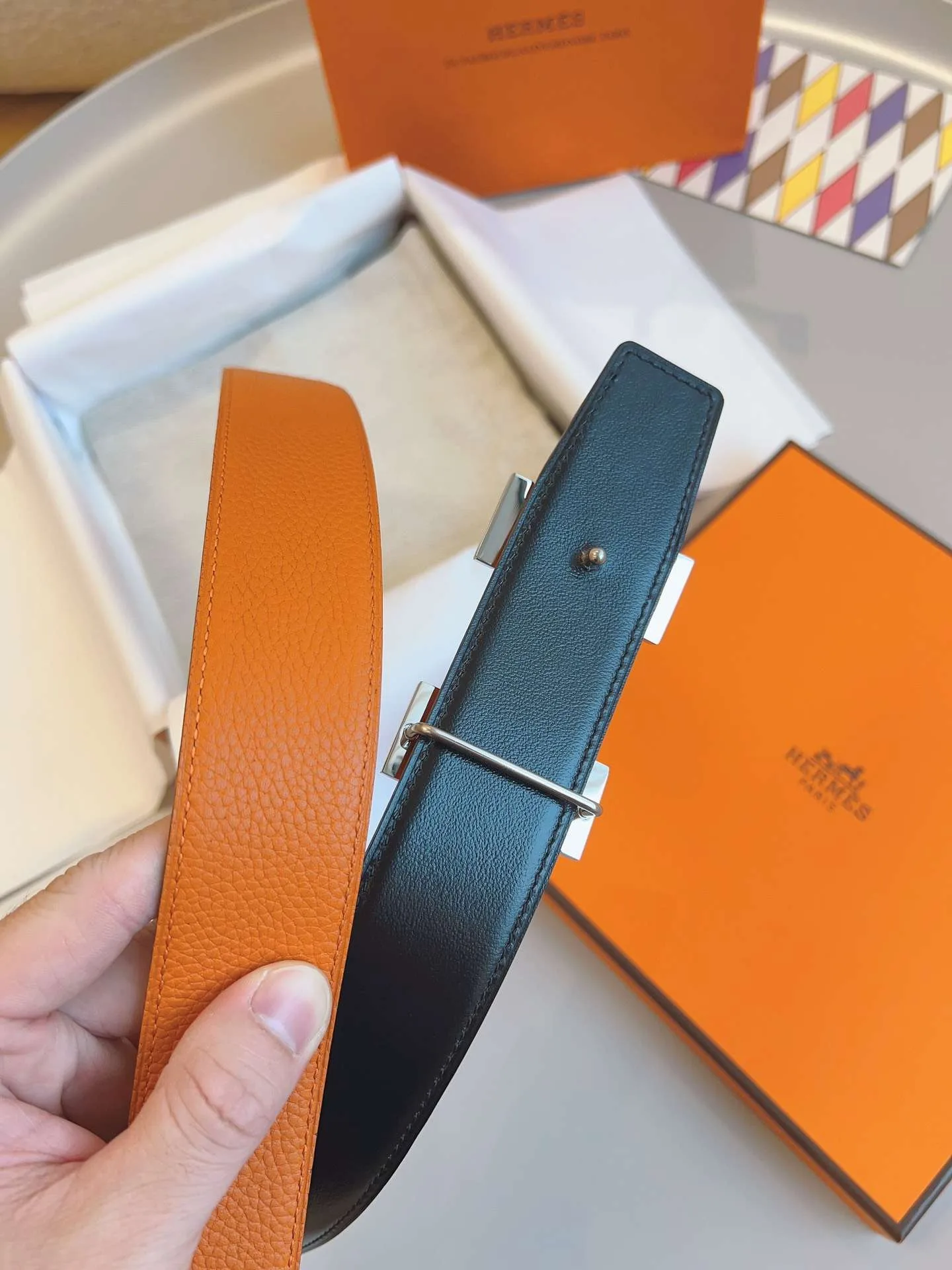 Hermes Constance Belt Buckle Brown - Image 3