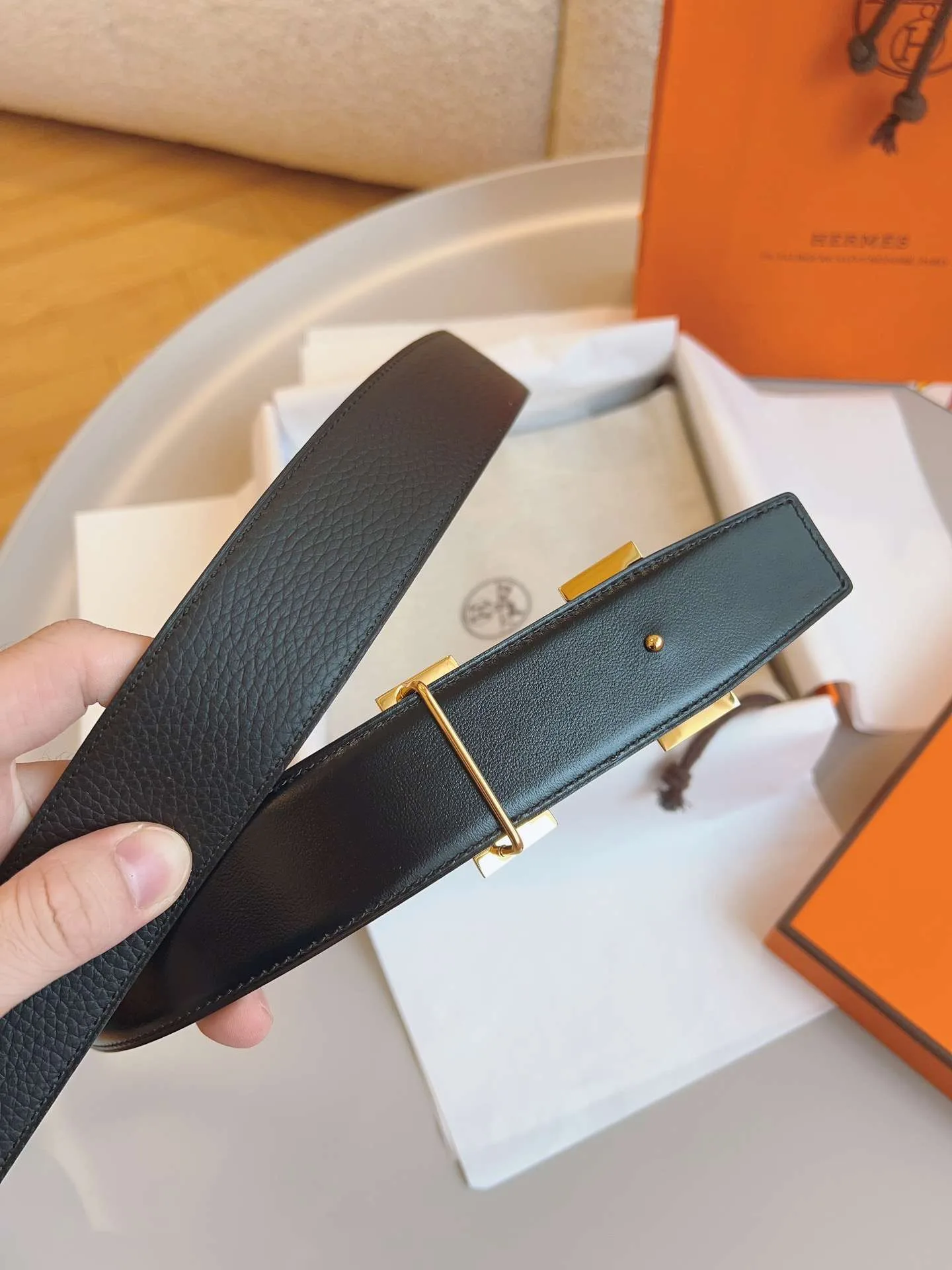 Hermes Constance Belt Buckle Black - Image 5