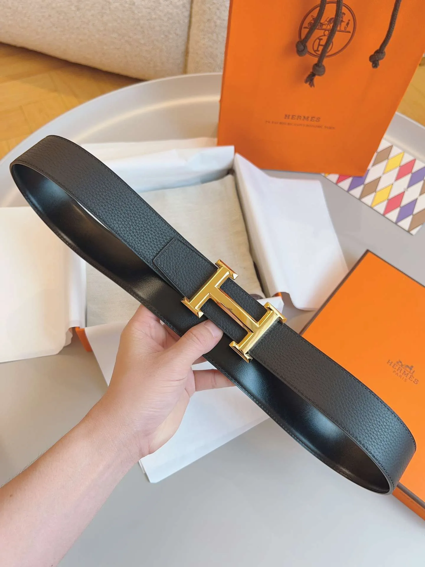 Hermes Constance Belt Buckle Black - Image 3