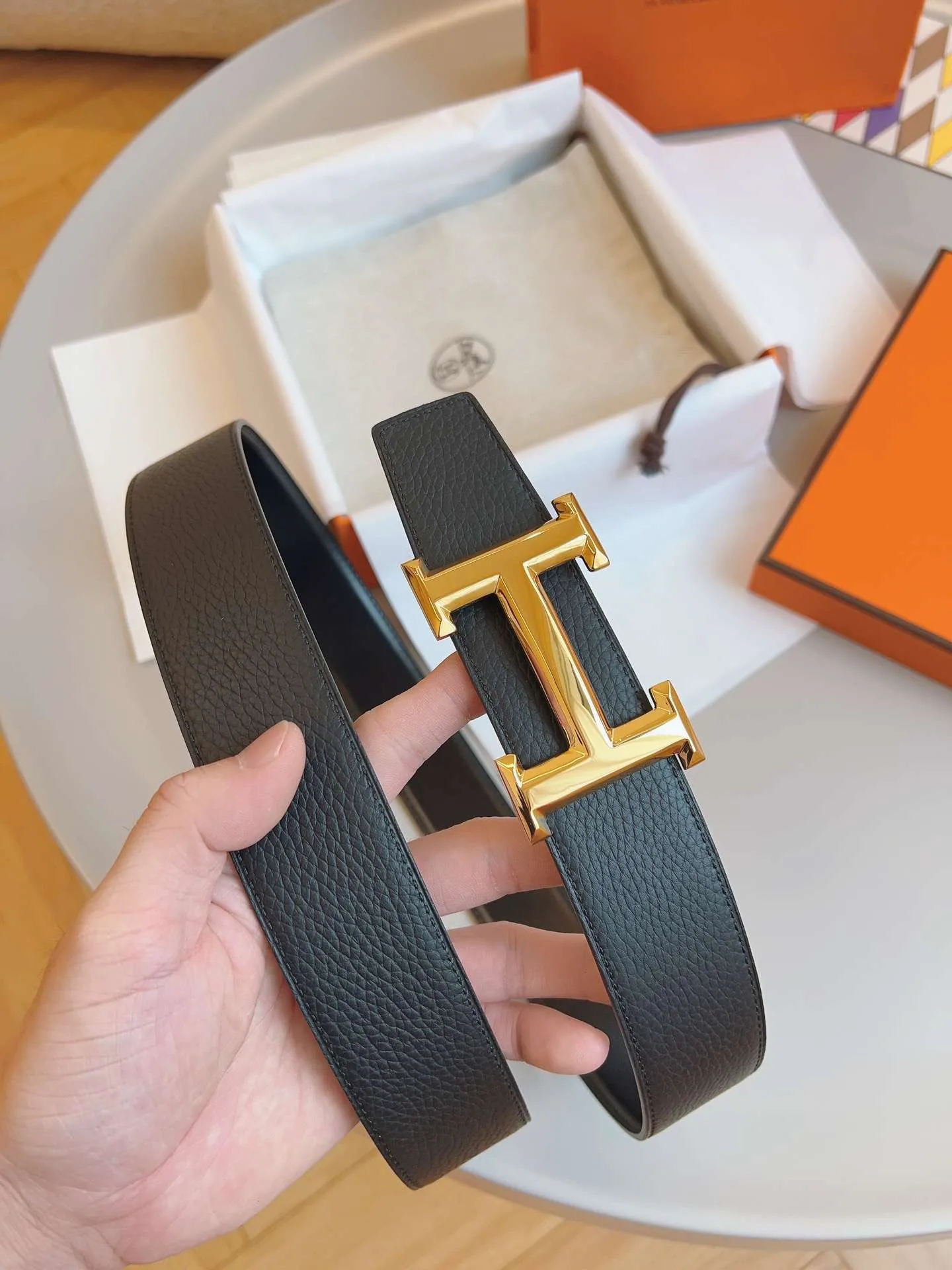 Alternative view of Hermes Constance Belt Buckle Black