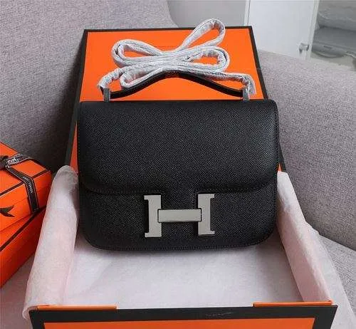 Alternative view of Hermes Constance Handbag Black /