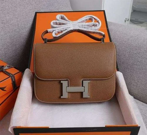 Alternative view of Hermes Constance Handbag Brown /