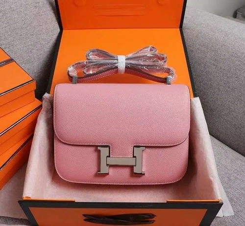 Alternative view of Hermes Constance Handbag Pink /