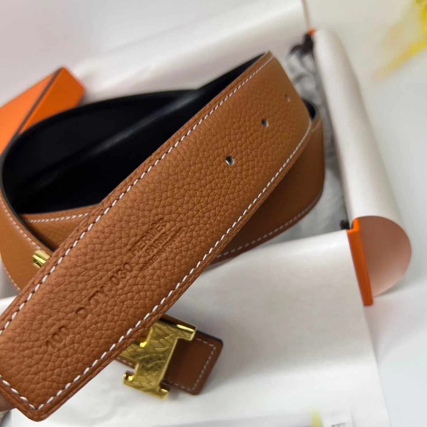 Hermes Constance Martelee Belt Buckle Reversible Brown - Image 3