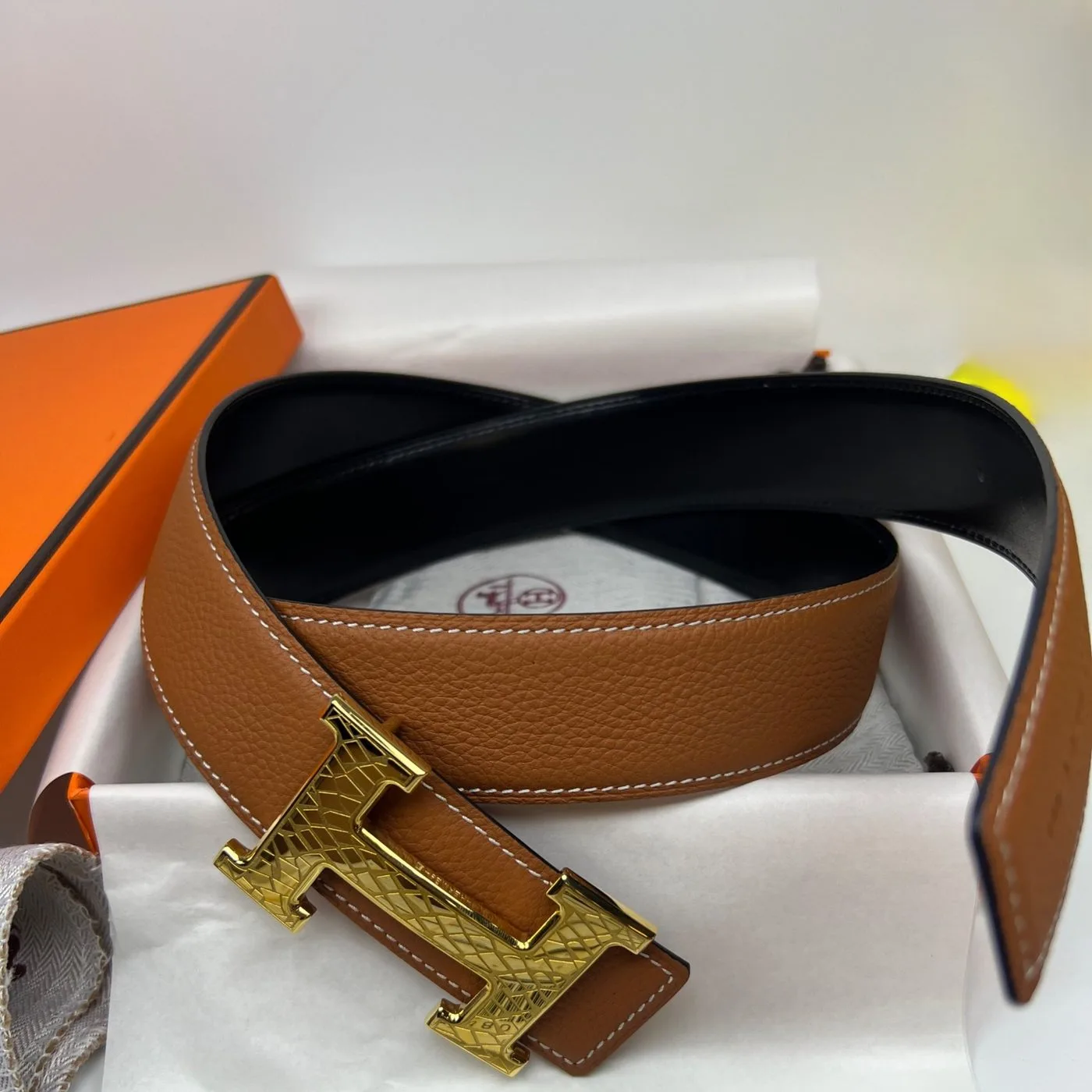 Hermes Constance Martelee Belt Buckle Reversible Brown - Image 4