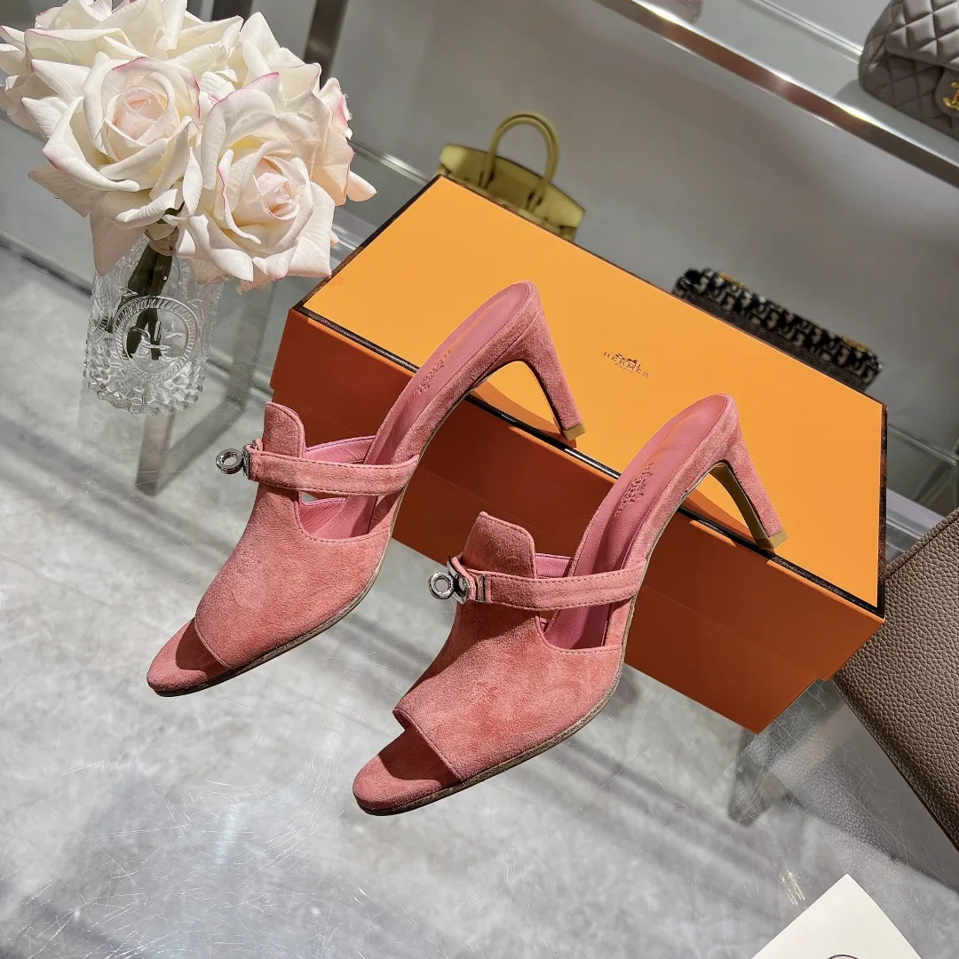 Hermes Cute Sandal Pink - Image 10