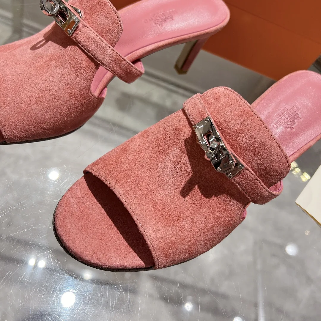 Hermes Cute Sandal Pink - Image 5