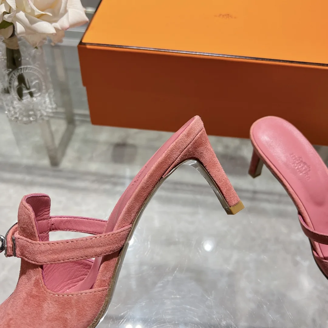Hermes Cute Sandal Pink - Image 3