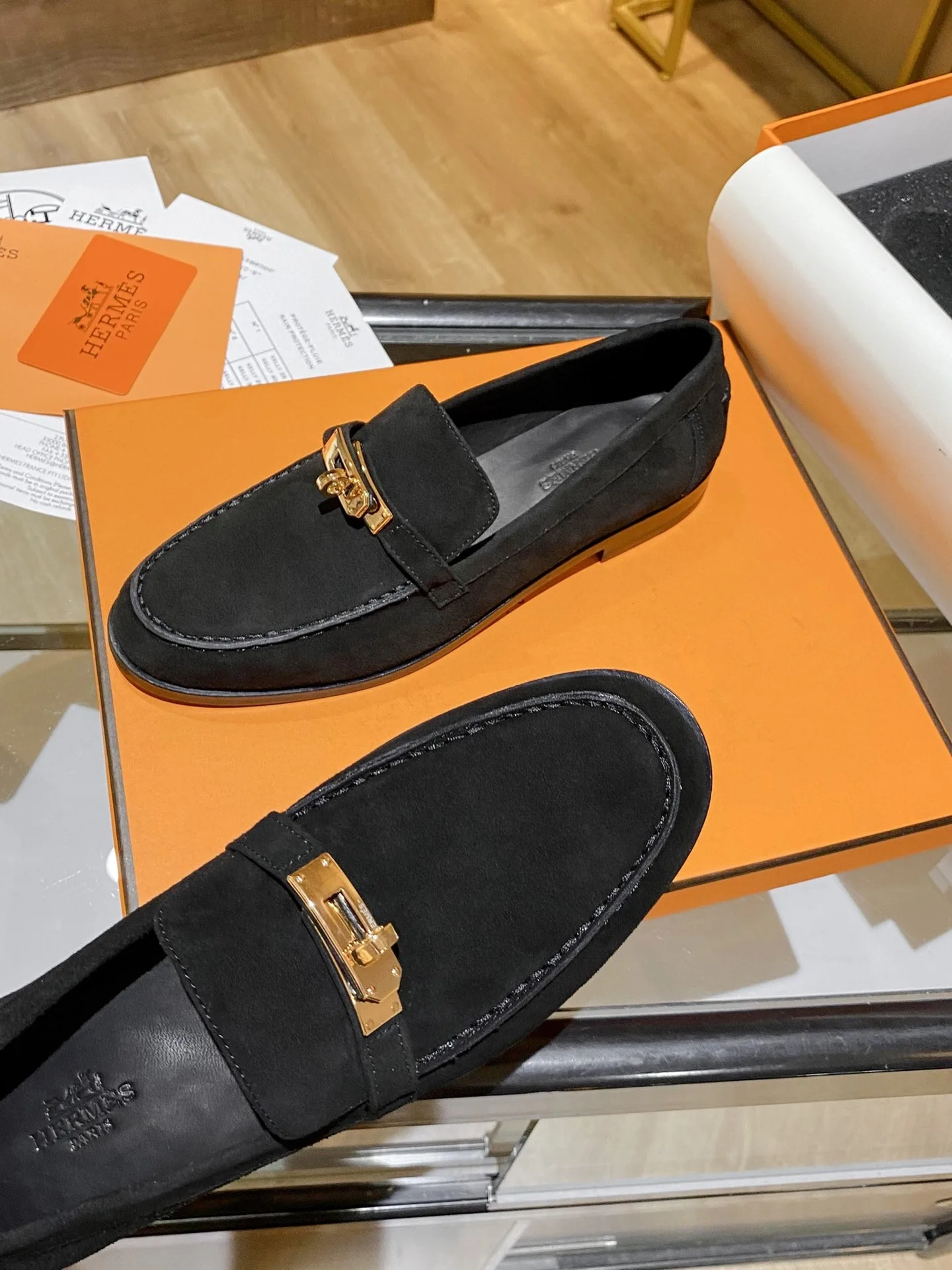 Alternative view of Hermes Destin Loafers Black 9M360