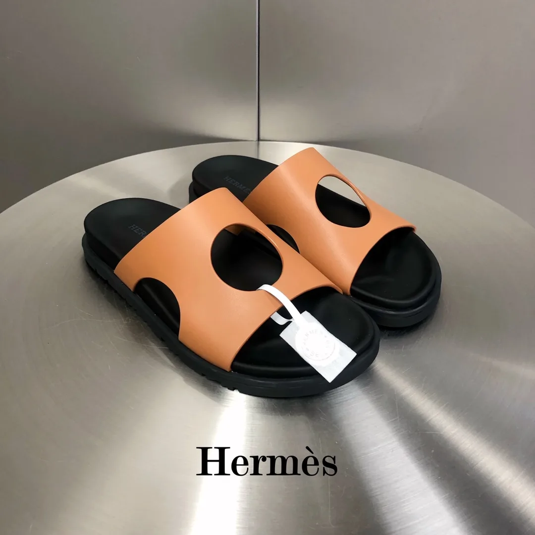 Hermes Edith Sandal Orange - Image 9