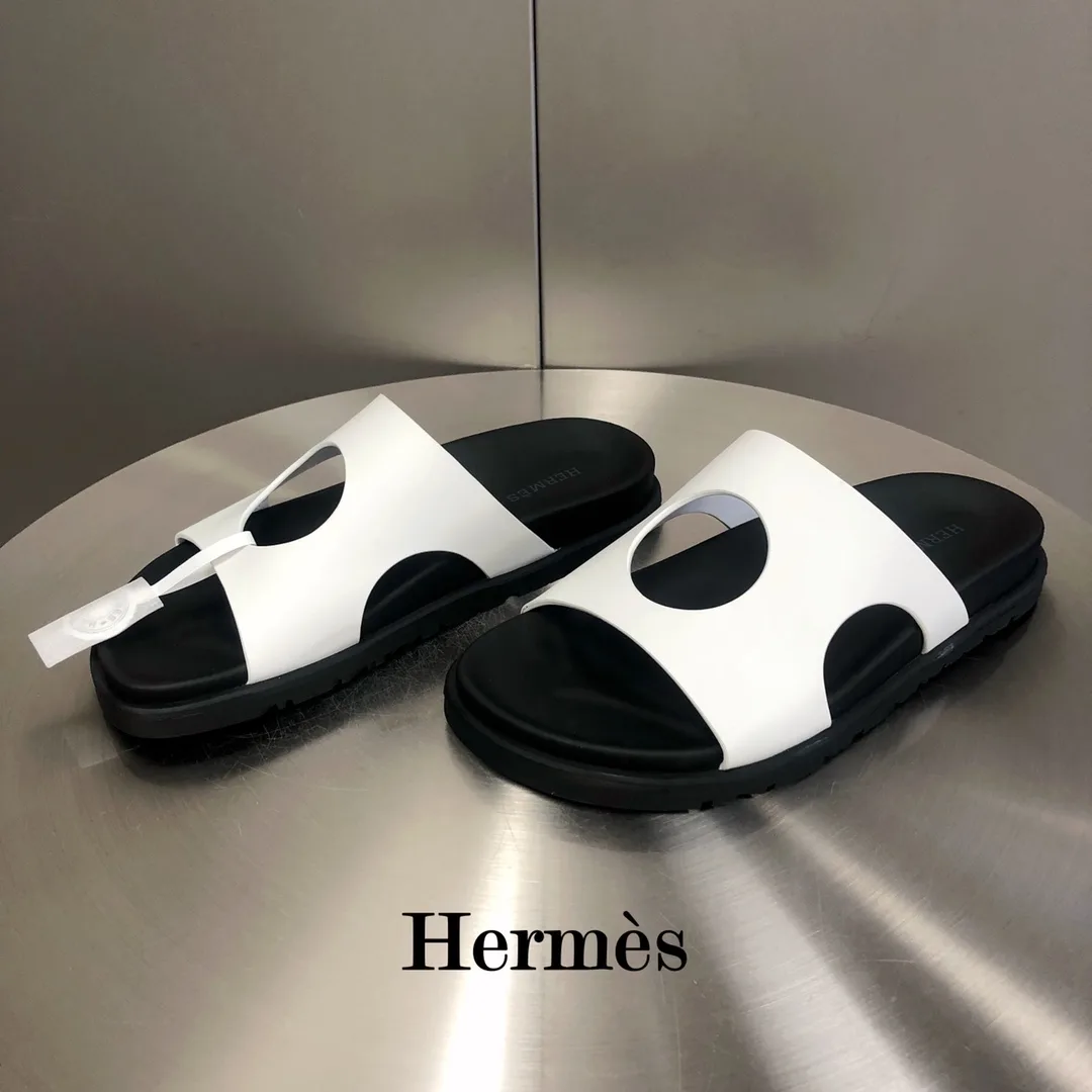 Hermes Edith Sandal White - Image 7