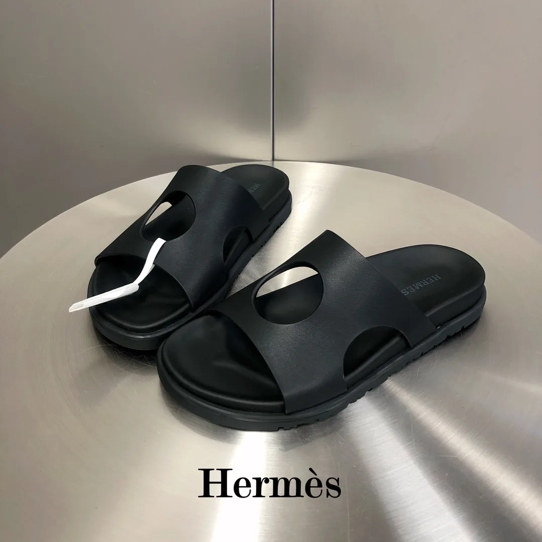 Hermes Edith Sandal Black - Image 6