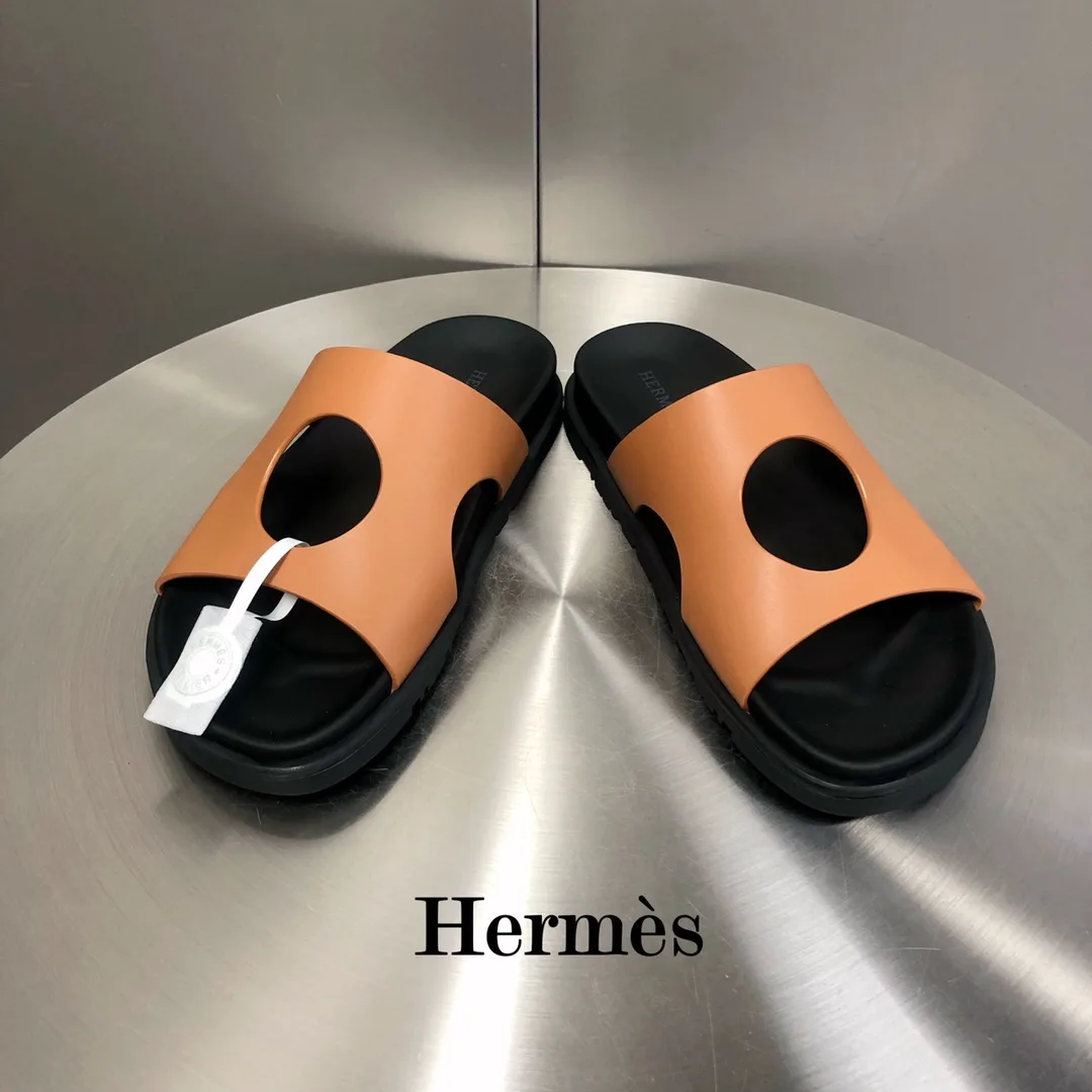 Hermes Edith Sandal Orange - Image 6