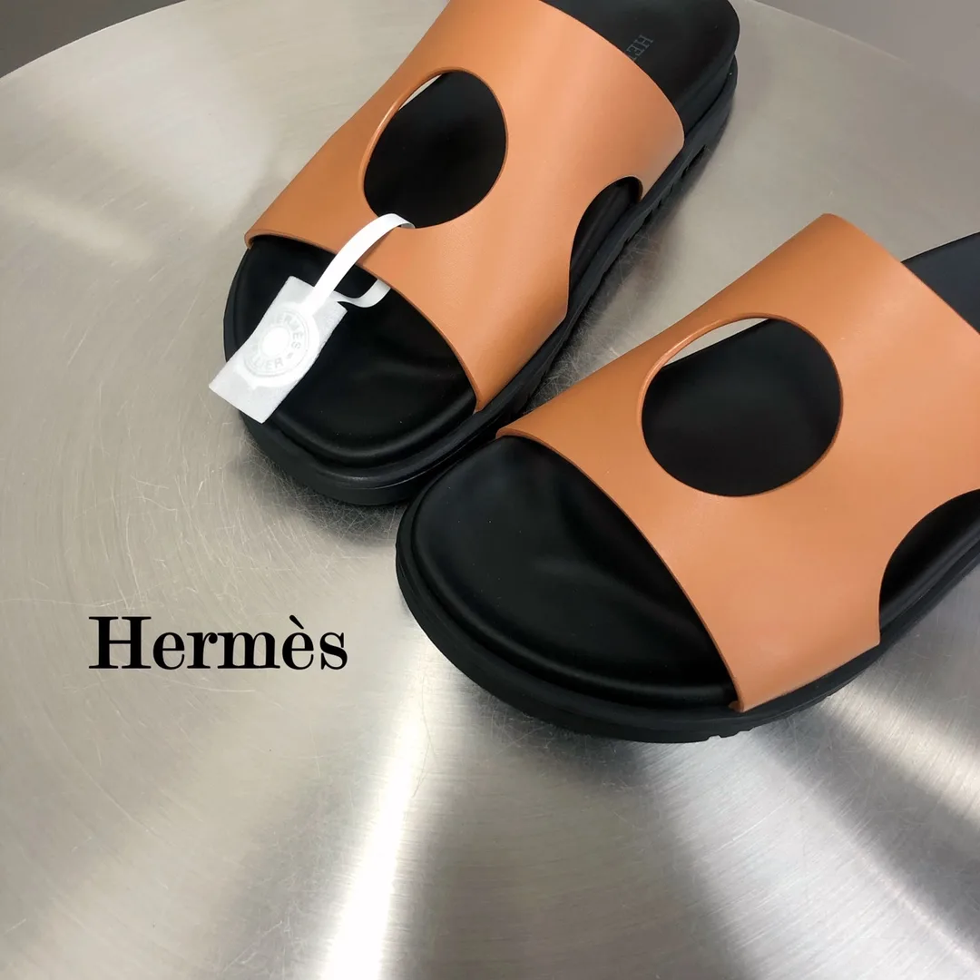 Hermes Edith Sandal Orange - Image 4