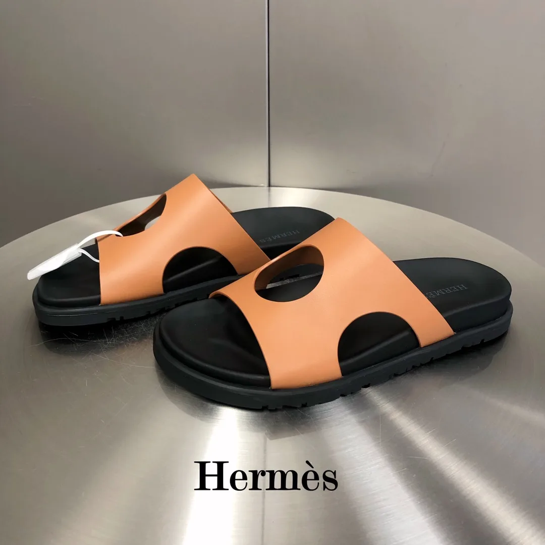 Hermes Edith Sandal Orange - Image 3