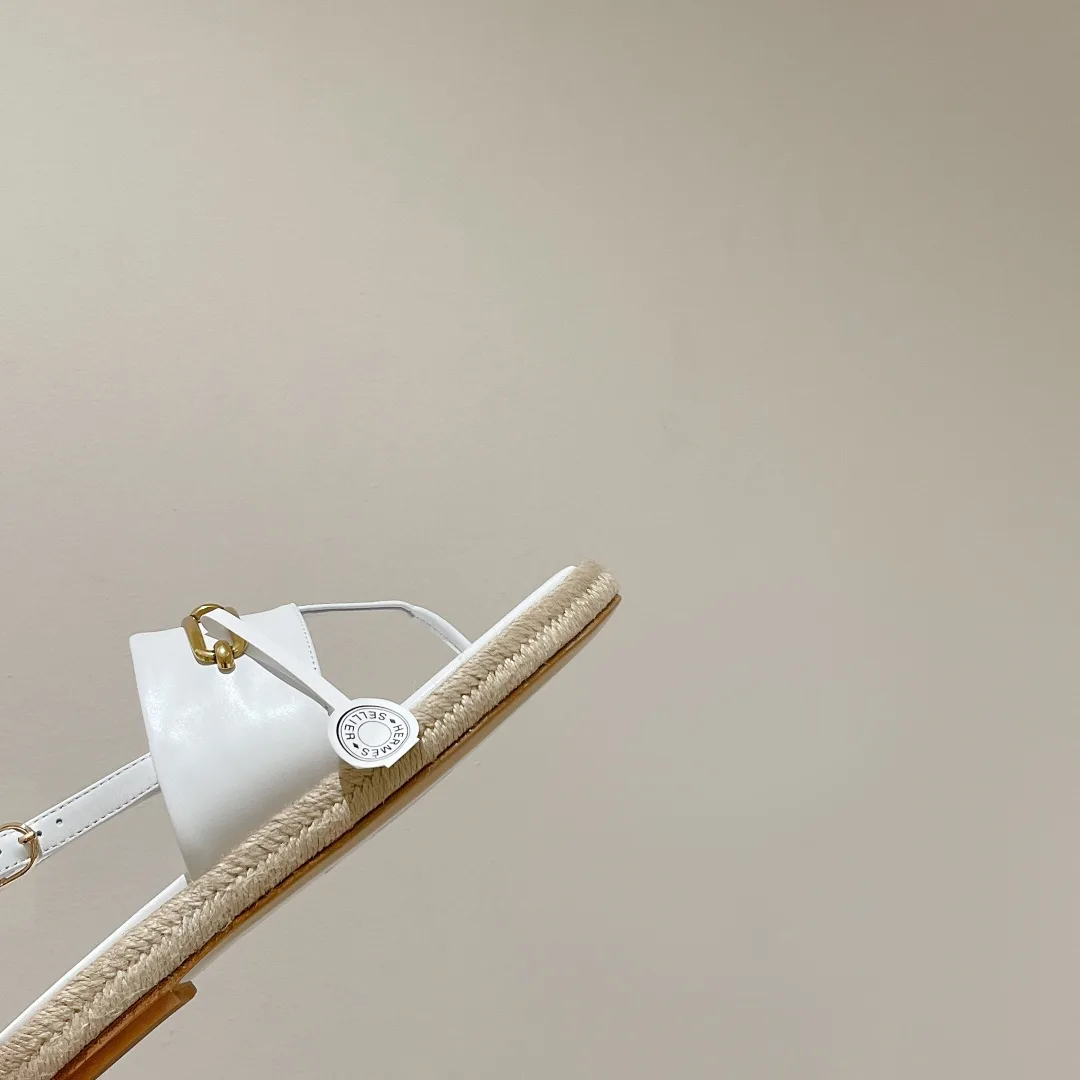 Hermes Eloise Espadrille White - Image 3