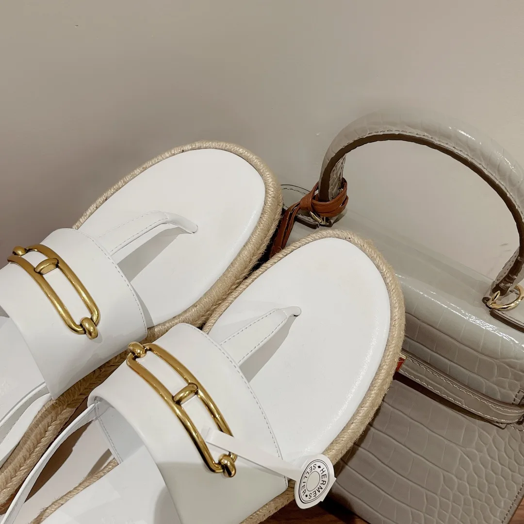 Hermes Eloise Espadrille White - Image 5
