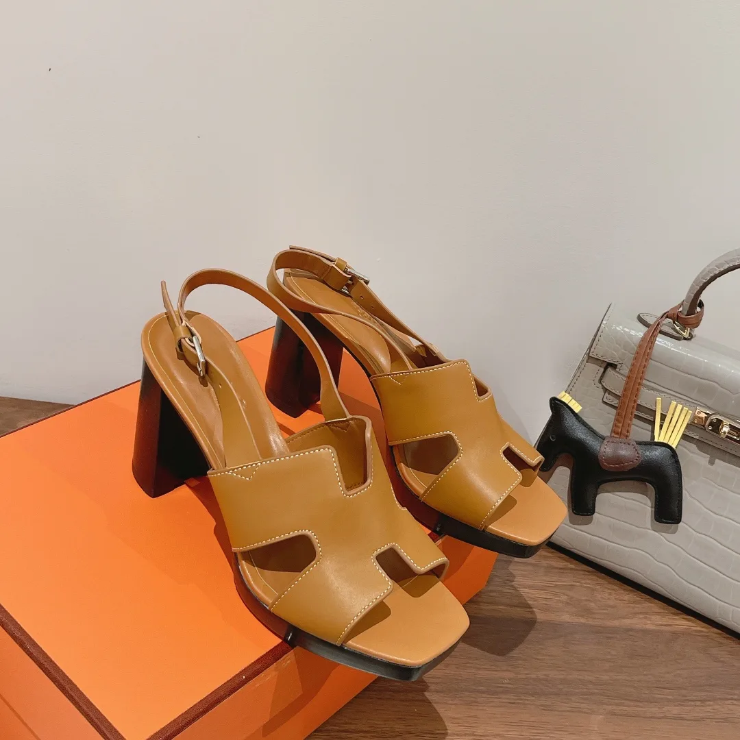 Hermes Eris 90 Sandal Brown - Image 7