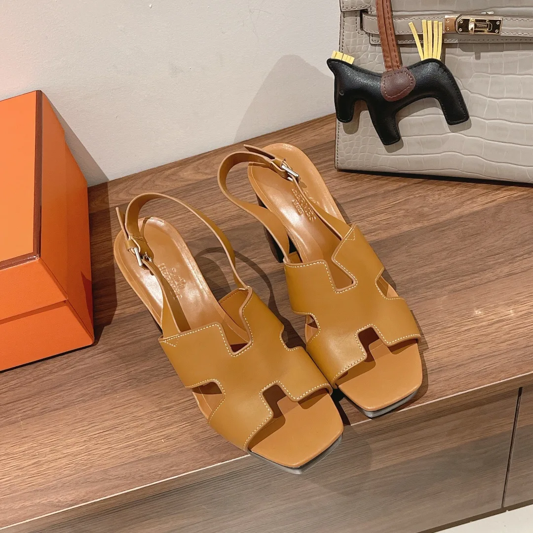 Hermes Eris 90 Sandal Brown - Image 6