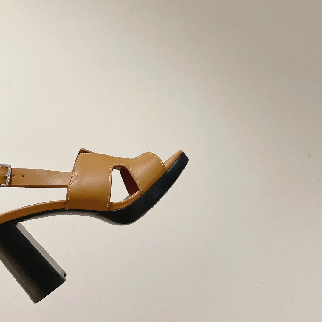 Hermes Eris 90 Sandal Brown - Image 4