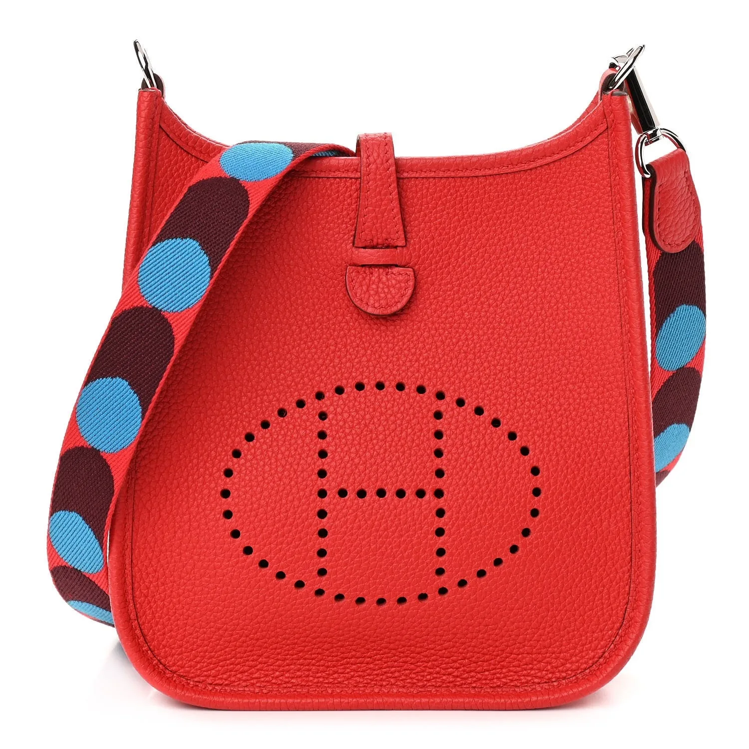 Hermes Evelyne 16 Amazone Shoulder Bag / Rouge Palladium Hardware - Image 3