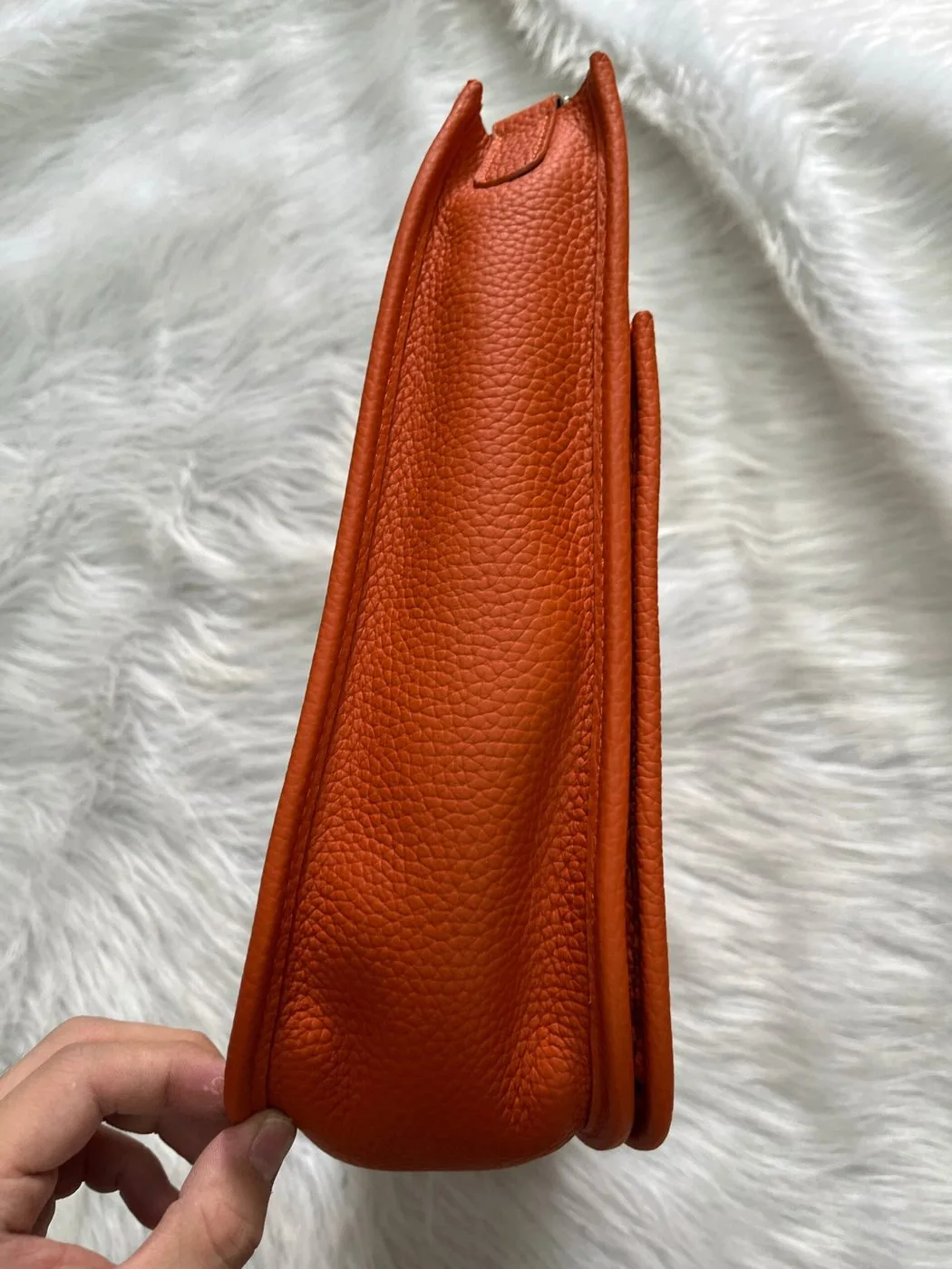 Alternative view of Hermes Evelyne III 29 Bag Orange With Silver-Toned Hardware