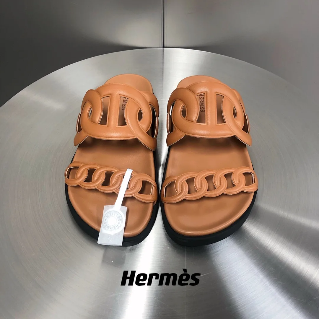 Hermes Extra Sandal Brown - Image 10