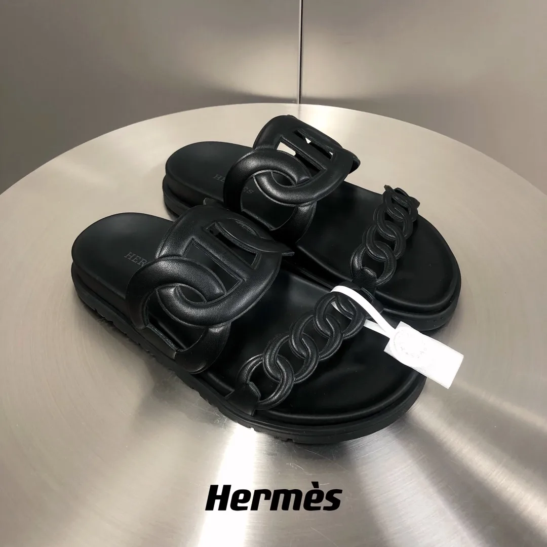 Hermes Extra Sandal Black - Image 9