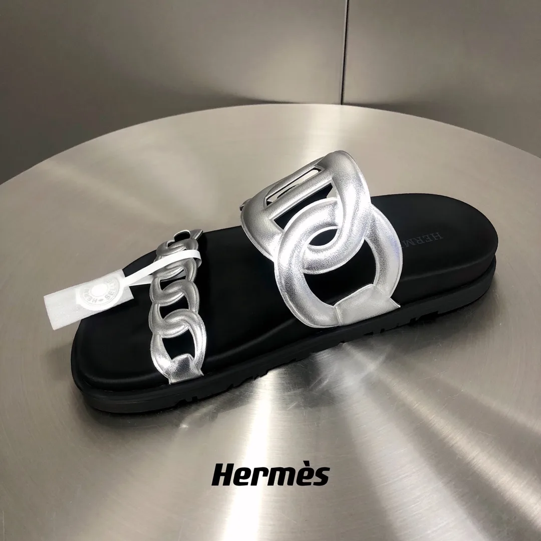 Hermes Extra Sandal Silver - Image 9