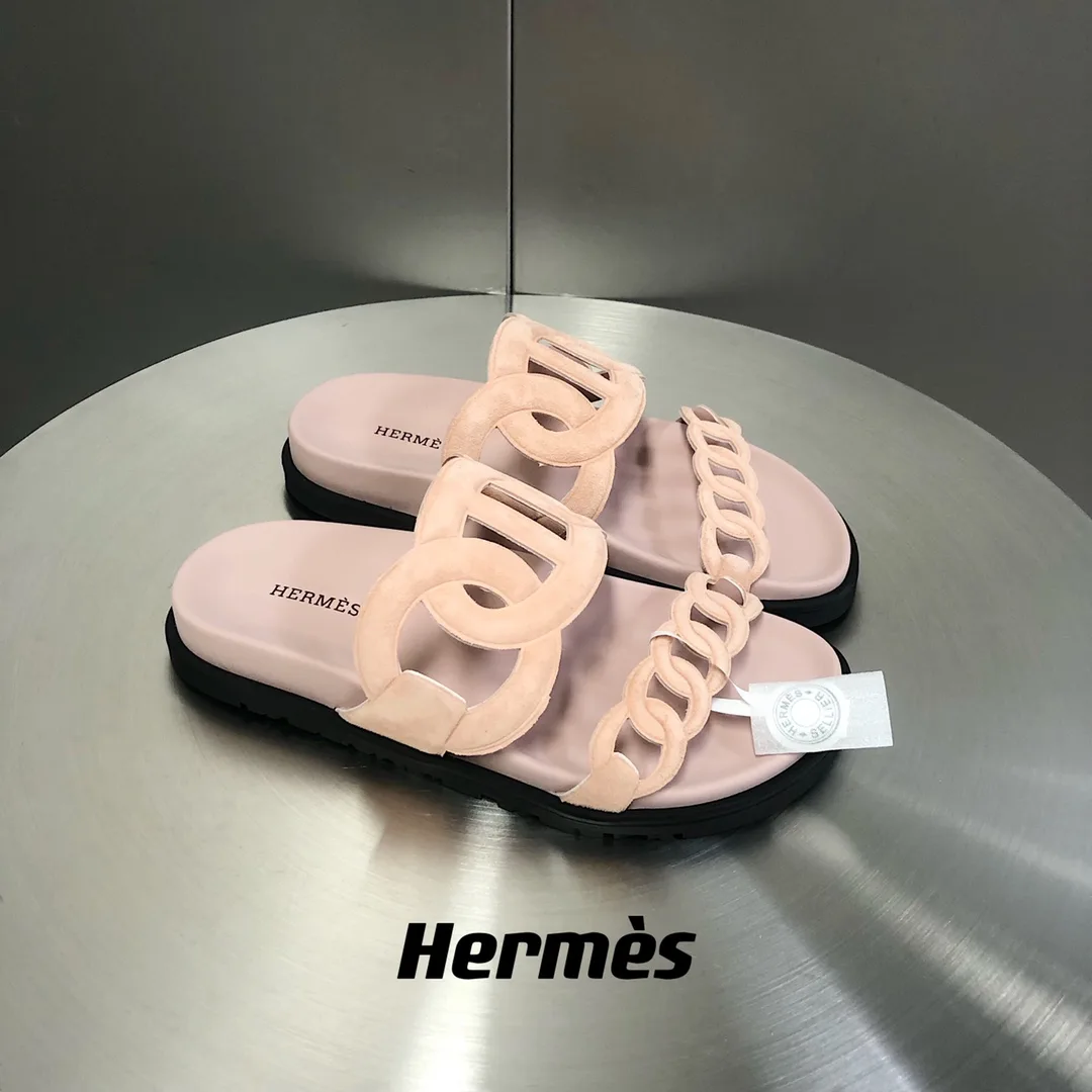 Hermes Extra Sandal Light Pink - Image 10