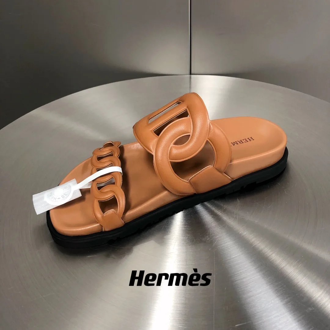 Hermes Extra Sandal Brown - Image 8