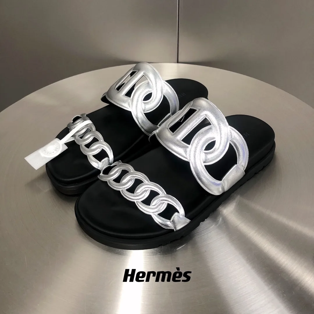 Hermes Extra Sandal Silver - Image 8