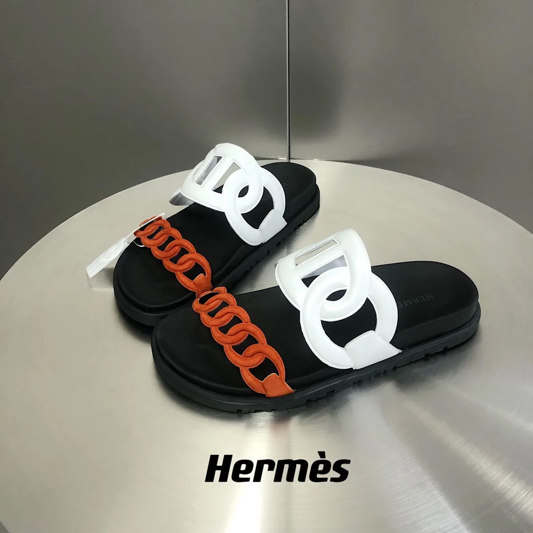 Hermes Extra Sandal Red/White - Image 9