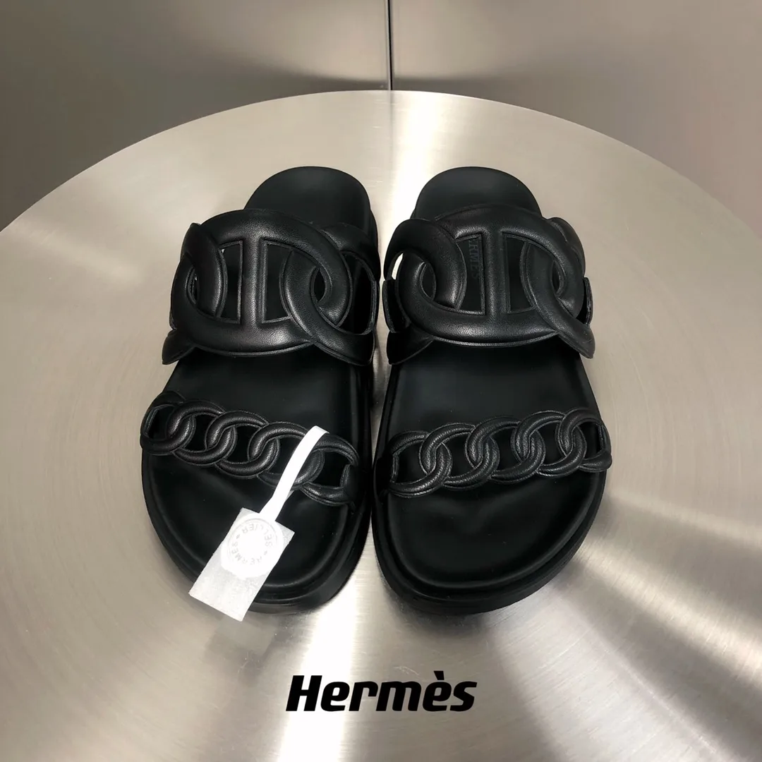 Hermes Extra Sandal Black - Image 7